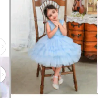 Photo 1 du produit  - Robe bleue de qualité pour enfants