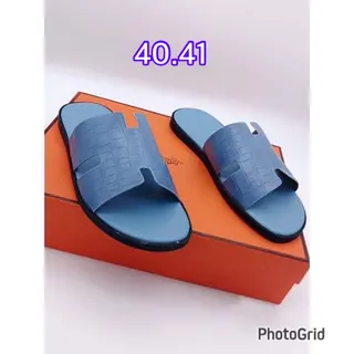 Product image attachment 2 - Hermès men's slippers with cardboard