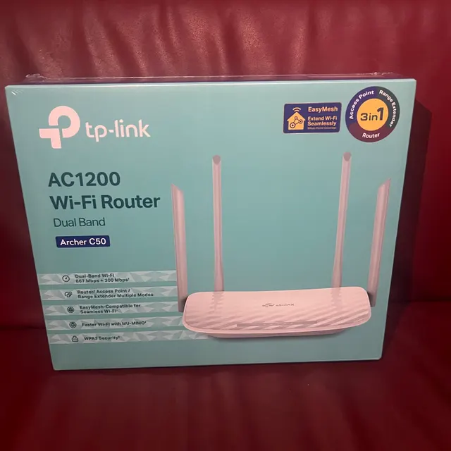 Image of TP LINK AC 1200 WIFI ROUTER C50