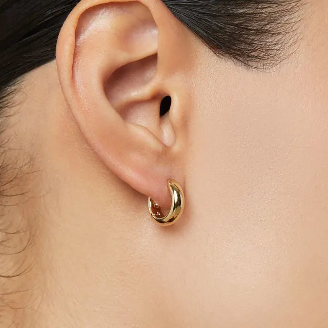 Image de mini créoles Xuping 18k