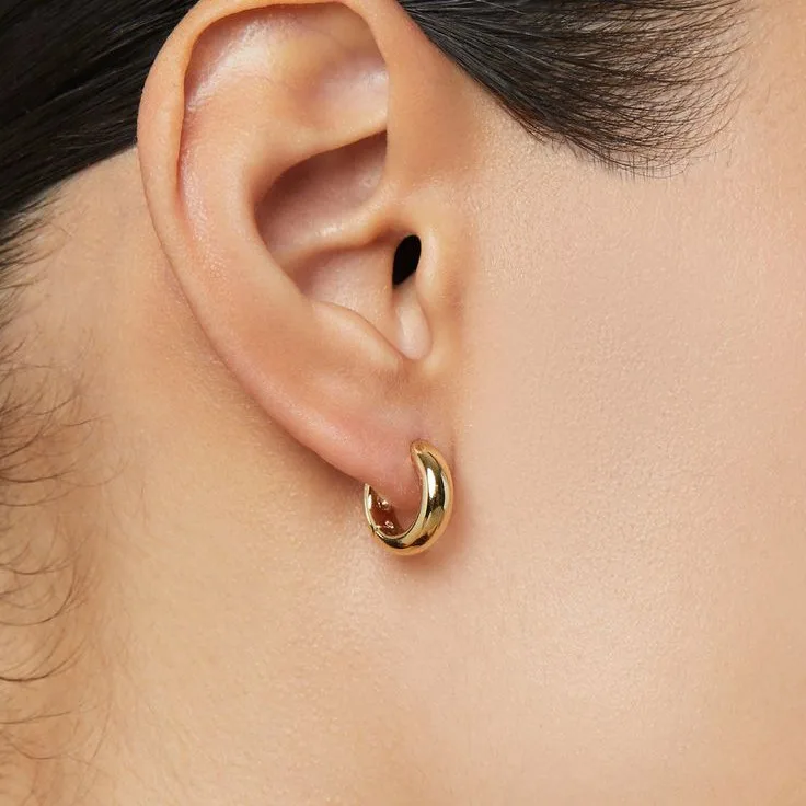 Photo 1 du produit - mini créoles Xuping 18k