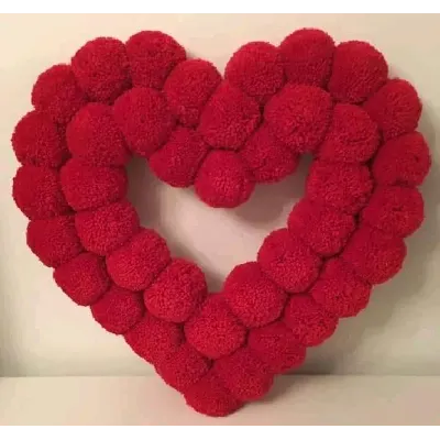Image de Couronne de fleurs- rouge sang