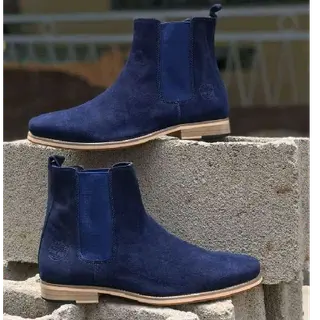 Photo 1 du produit  - Bottes chelsea bleu foncé