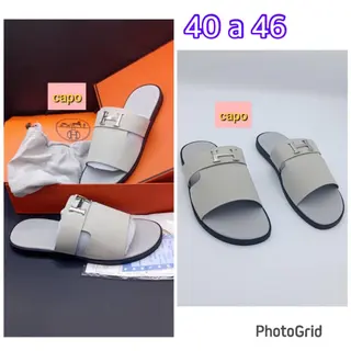Product image attachment 4 - Hermès men's slippers with cardboard
