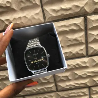 Product image attachment 2 - personalized Casio or Rolex gold or silver watch