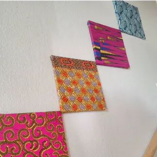 Photo 1 du produit  - Galerie murale en tissu africain