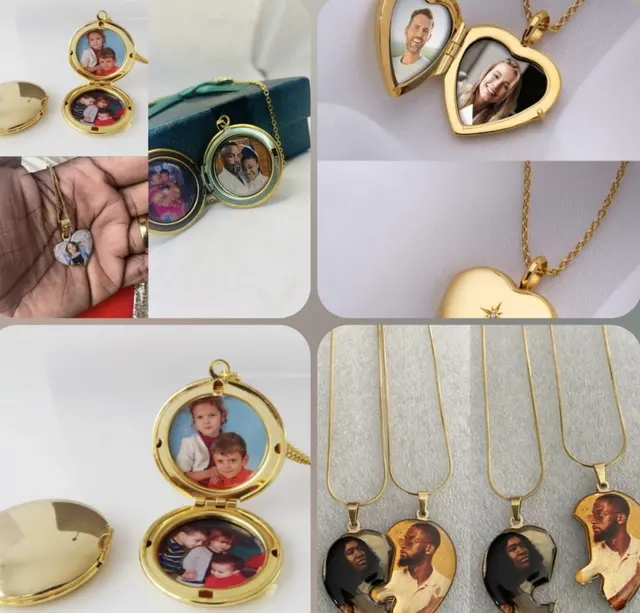 Image of Photo locket necklace