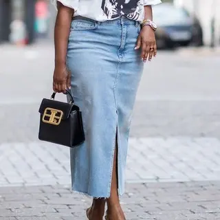 Photo 1 du produit  - Jupe jean friperie premier choix