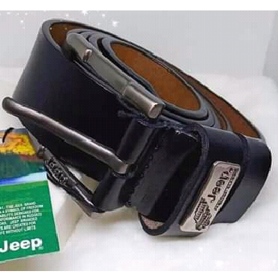 Product image attachment 1 - Black Jeep Leather Belt