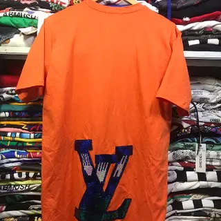 Photo 1 du produit  - T-shirt orange Lino Versace