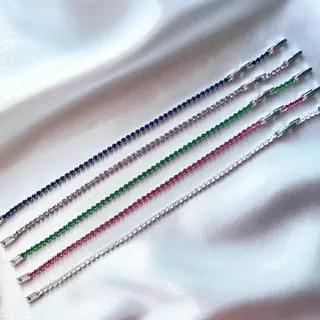 Product image attachment 2 - Bracelet tennis en cristaux