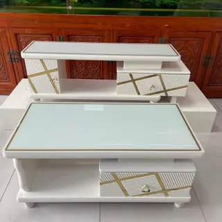 Photo 1 du produit  - tables plus support télé en marbre cirer