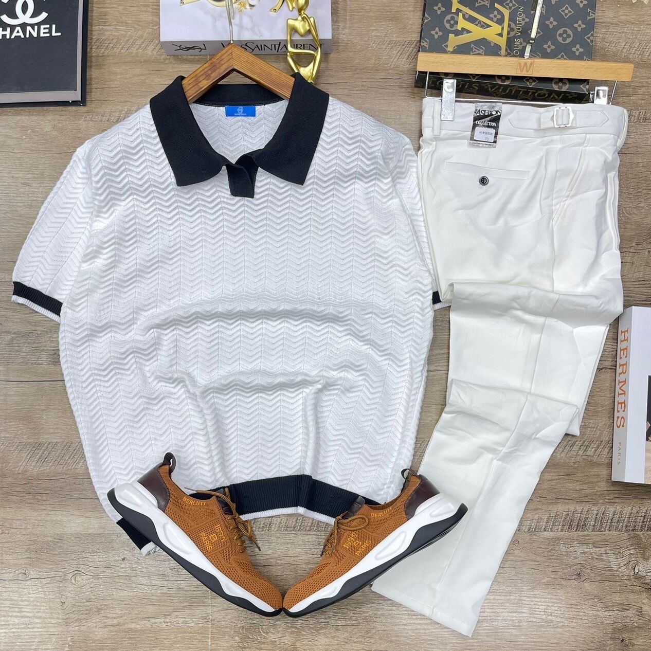 Product image attachment 2 - polo vintage + pantaloon cucumber