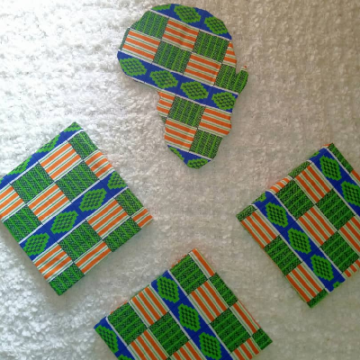 Photo 1 du produit - Galerie de mur en tissu africain