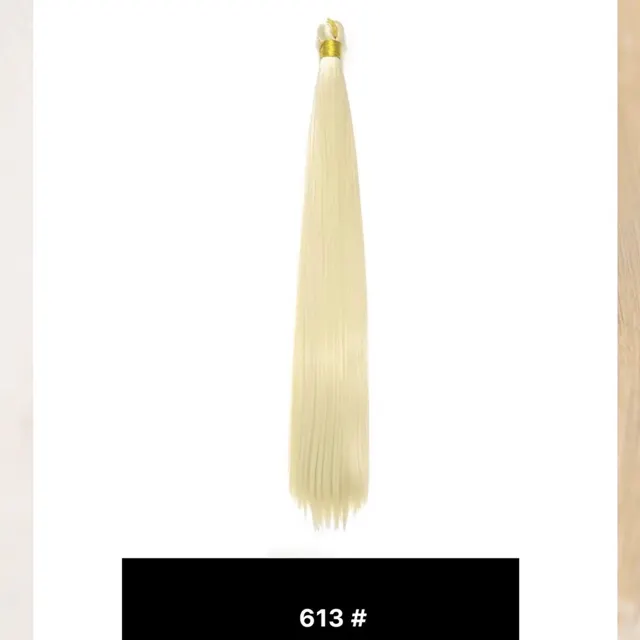 Image de silky straight hair single color