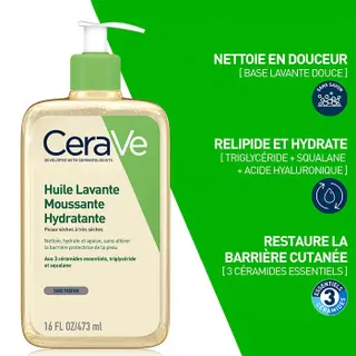 Photo 1 du produit  - CeraVe Huile Lavante Moussante 473 ml