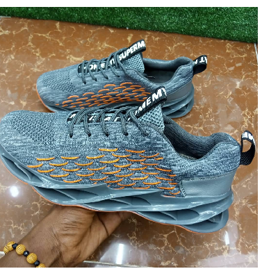 Photo 1 du produit - tennis gris, orange