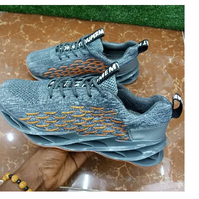 Product image attachment 1 - grey, orange sneakers