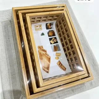 Photo 2 du produit  - plateau en bois sirré