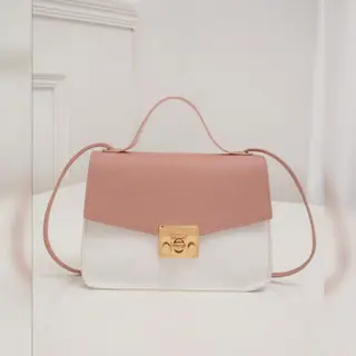 Photo 3 du produit  - Mini sac carré à rabat bicolore Fashion