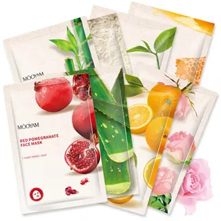 Photo 2 du produit  - Masques visage en tissu aux acides fruits