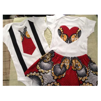 Image of Ankara twin baby (boy & girl)