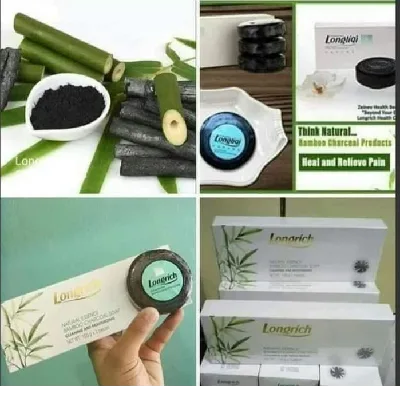 Photo 1 du produit - Savon nettoyant au carbon de bambou et aux essences naturelles