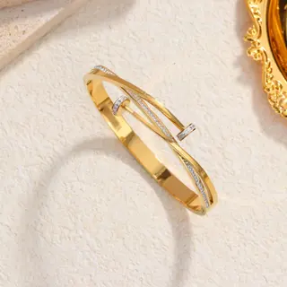 Product image attachment 5 - Stainless steel gold bracelets