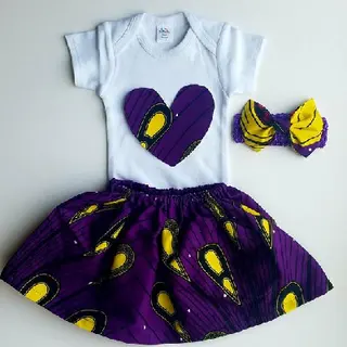Photo 2 du produit  - Ankara outfit African baby girl