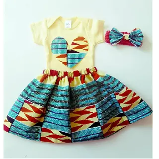 Photo 3 du produit  - Ankara outfit African baby girl