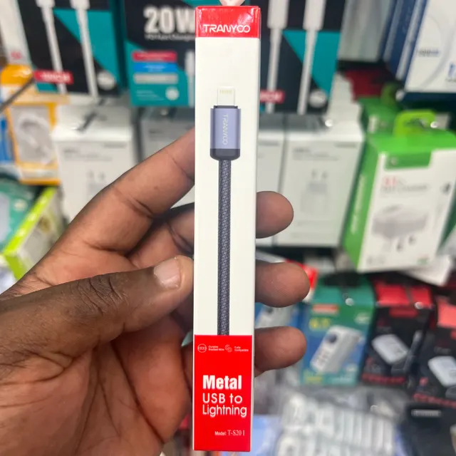 Image de METAL CABLE USB TO LIGHTINING