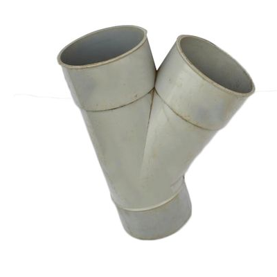 Photo 1 du produit  - Té PVC Culotte - 110-45° MF - Gris Lot De 2 Pièces