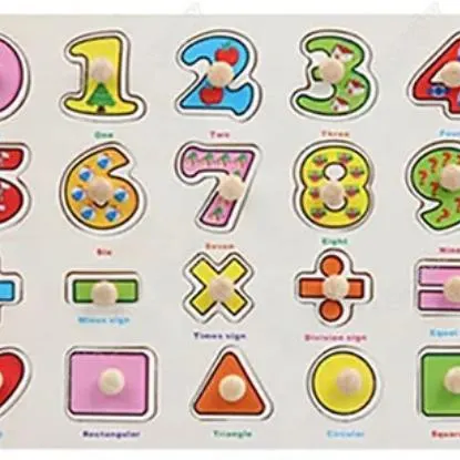 Image of Wooden Educational STEM Puzzle for Kids