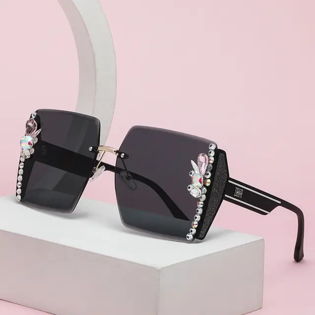 Diamond fashion trendy sunglasses