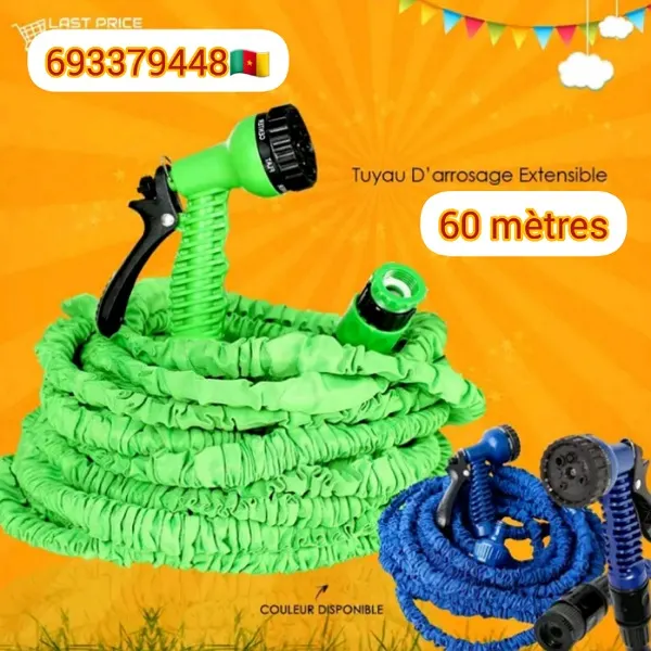Image de Tuyaux d'arrosage extensible jusqu'à 60 mètres