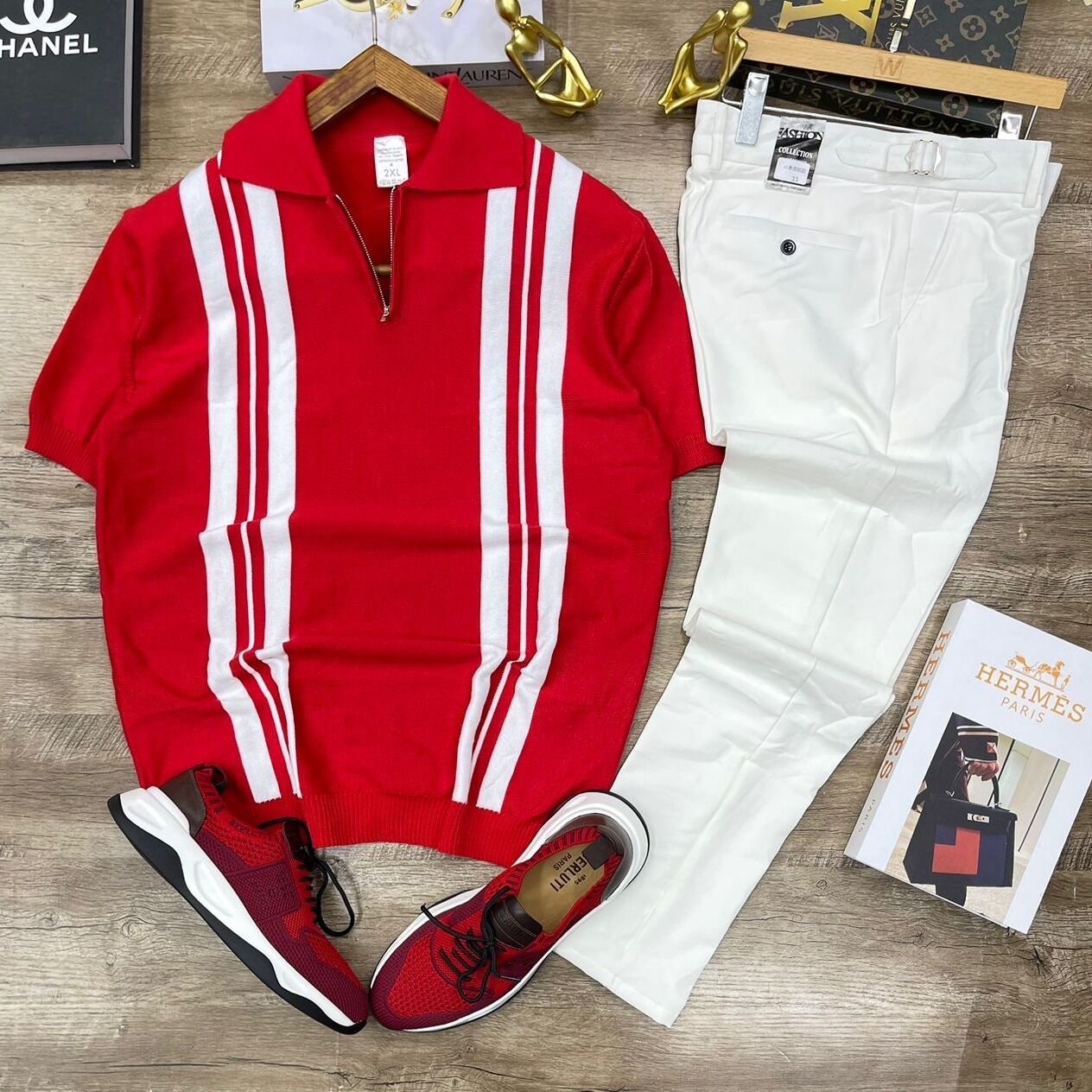 Product image attachment 3 - polo vintage + pantaloon cucumber