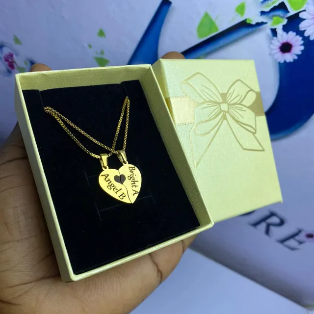 Image of Personalized couple necklace