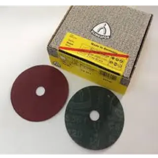 Photo 1 du produit  - Disque Fibres à Poncer n°100 - Diamètre 7x7/8 - Jaune/Gris	KLINGSPOR
