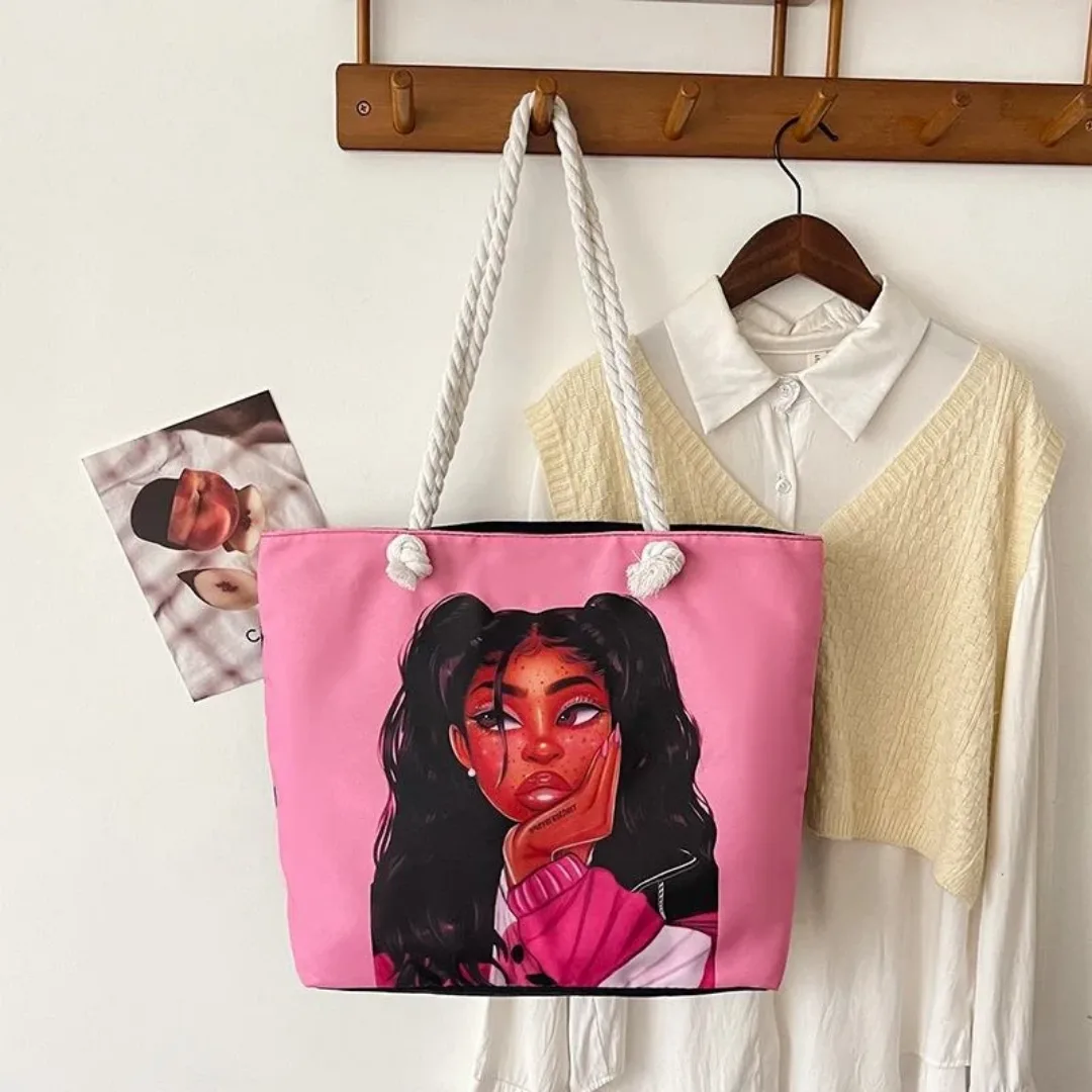 Product image attachment 1 - sac en main en toile