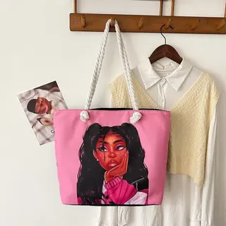 Product image attachment 1 - sac en main en toile
