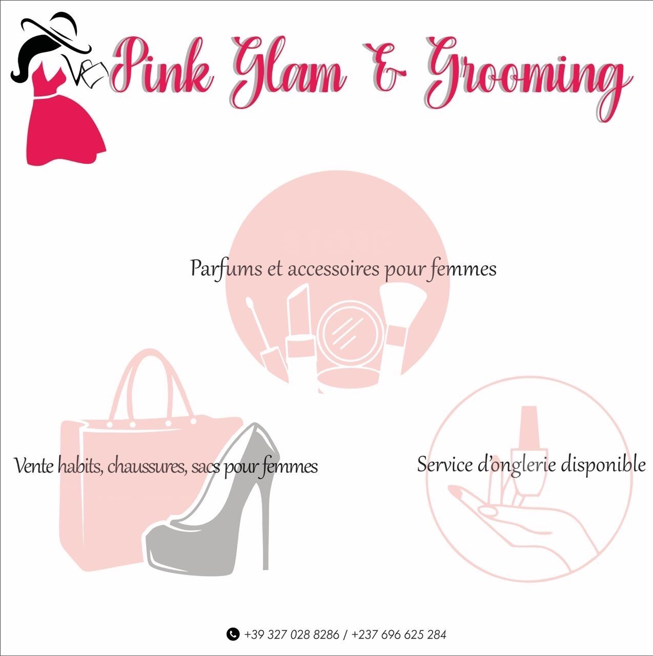 Pink Glam and Grooming logo