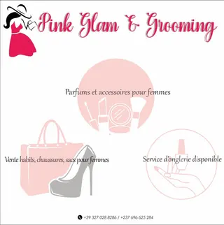 Pink Glam and Grooming logo